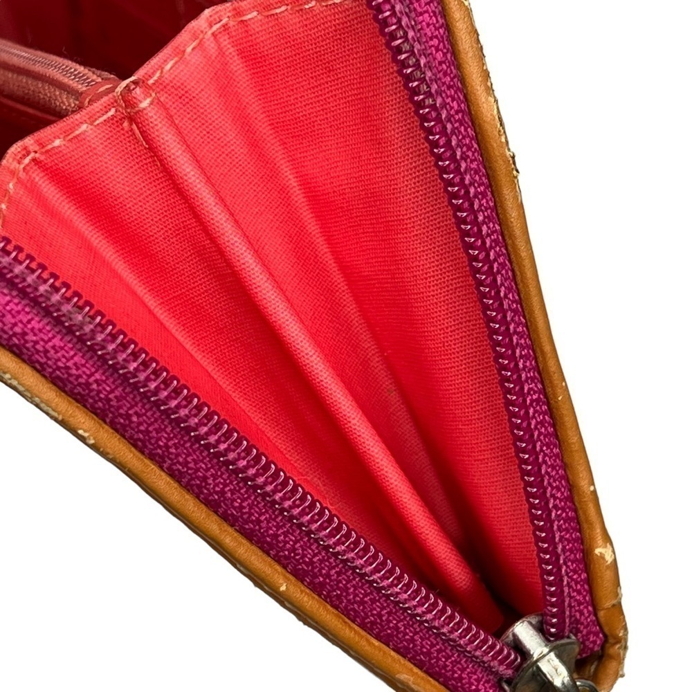 FOSSIL Multi Striped Zip Around Rectangle Clutch … - image 10